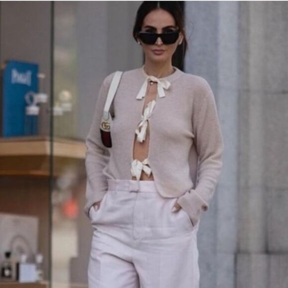 ZARA BOWS KNIT CARDIGAN - Picture 3 of 7